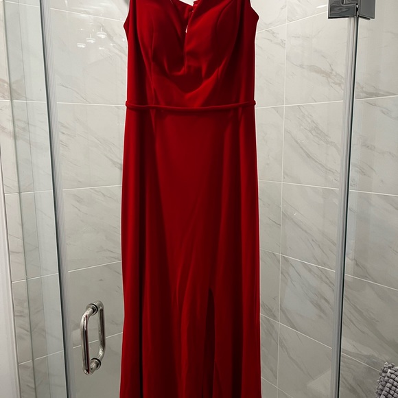 ❤️ Prom/wedding dress size 4 brand new only worn once colour red by Clarisse - Picture 8 of 10